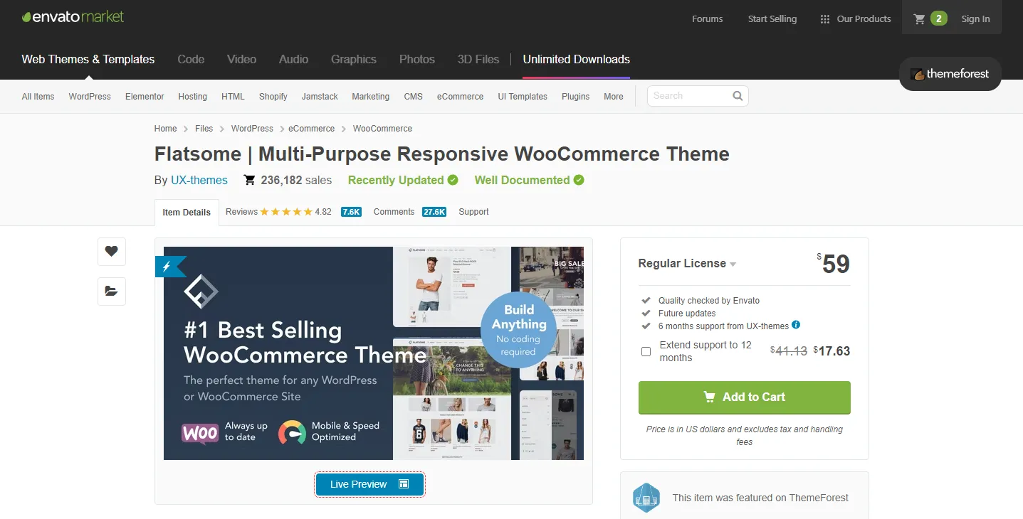 Cài đặt theme Flatsome website WordPress