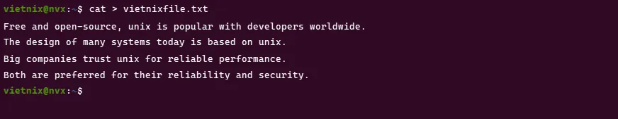 Input của vietnixfile.txt