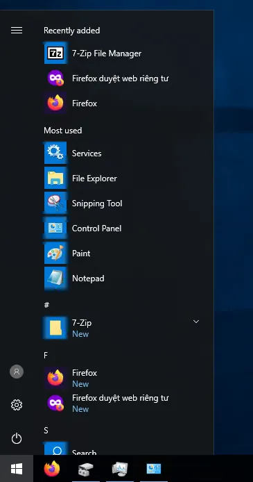 Start Menu của Windows 10 LTSB