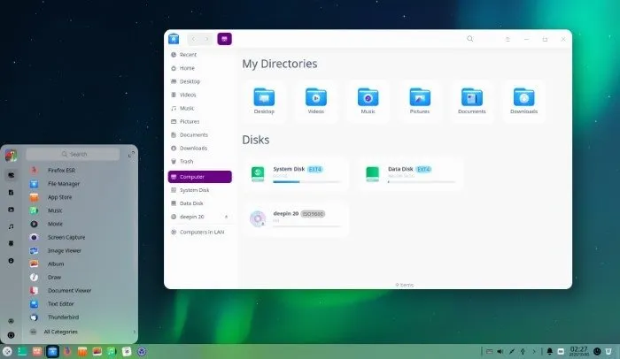 Kiểu hiển thị mới của version Deepin Linux hiện nay