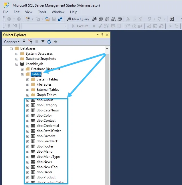 Đường dẫn backup database