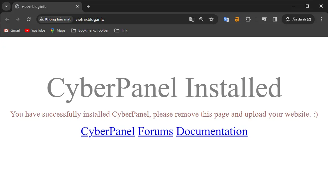 Kiểm tra website hoạt động