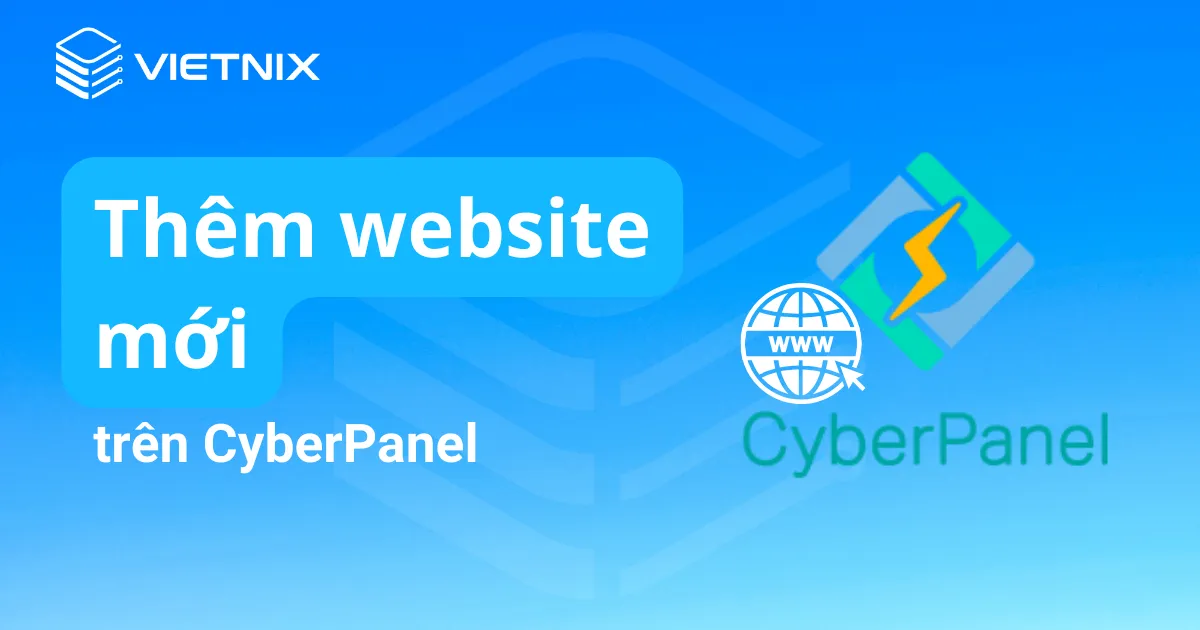 thêm website mới trên cyber pane