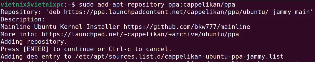 Tải repository