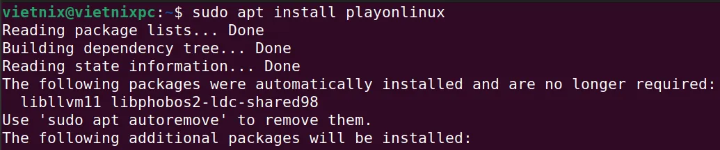 Cài dặt PlayOnLinux