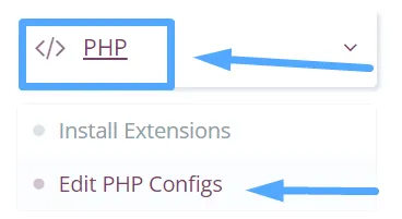 Truy cập cấu hình PHP