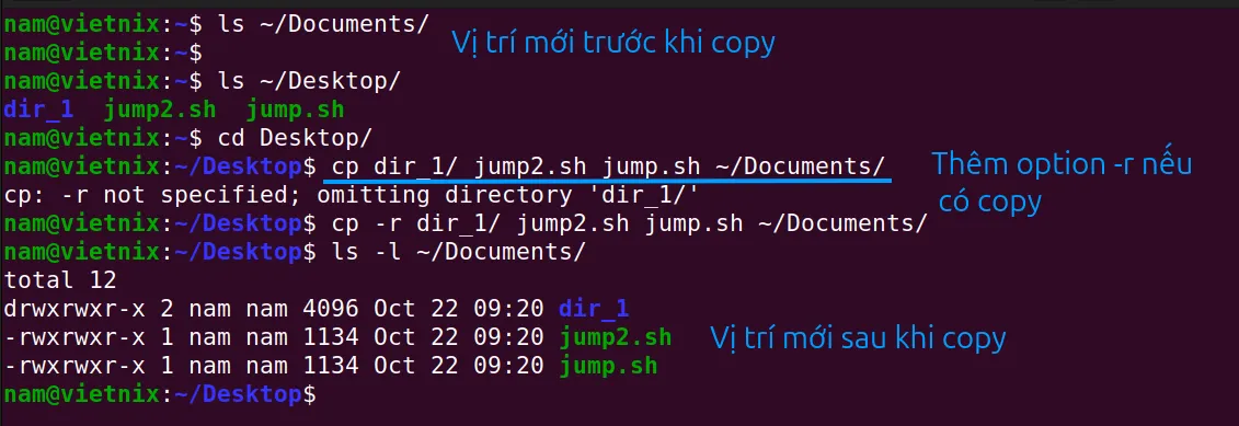 Copy nhiều file cùng một lúc