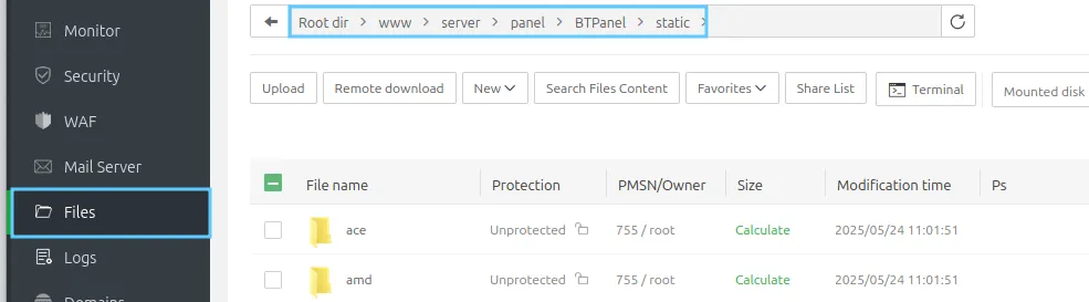 Vị trí chứa file favicon