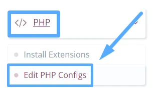 Truy cập cấu hình PHP