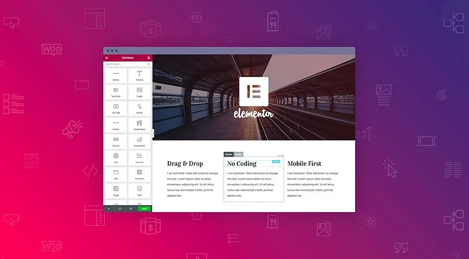 Giao diện người dùng Elementor Pro