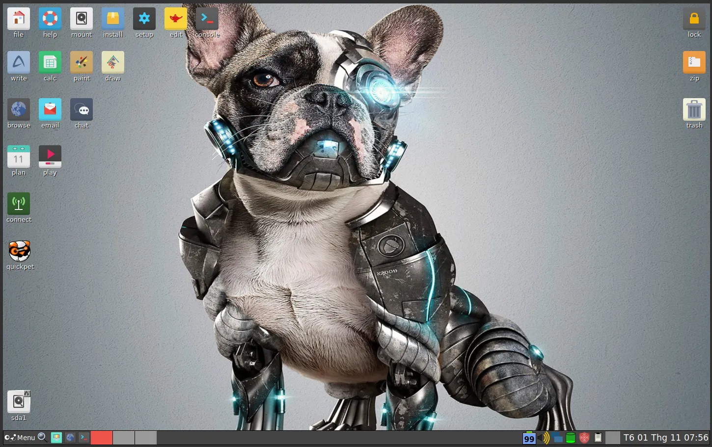 Giao diện của Puppy Linux