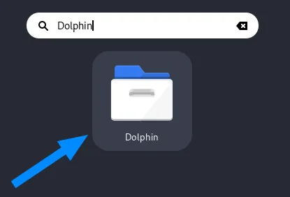 Sử dụng công cụ File Manager của Dolphin