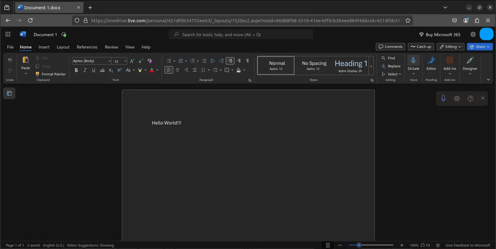 Sử dụng Microsoft Office trong trình duyệt