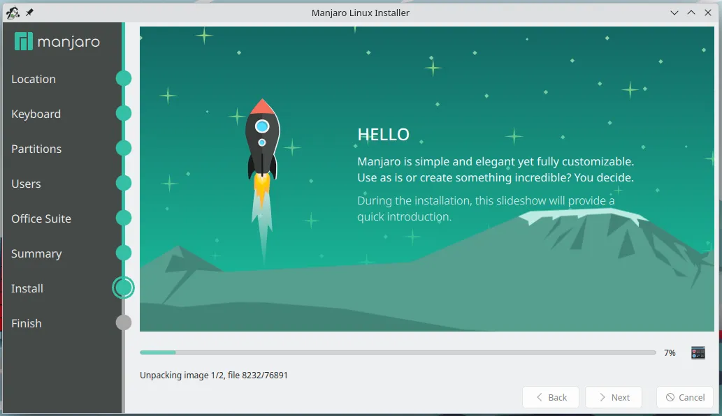 Hướng dẫn cài đặt Manjaro Linux cho PC 39 Thiết lập hoàn tất và tiến hành cài đặt