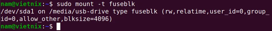 Ví dụ mount file system