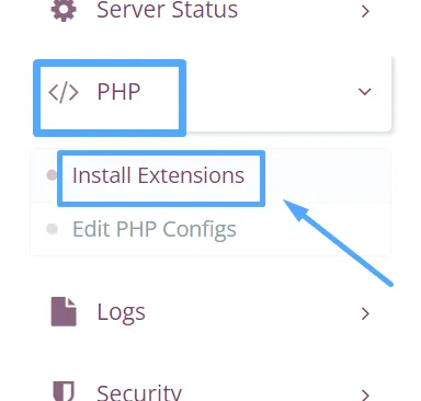 Cài đặt Extensions trên CyberPanel