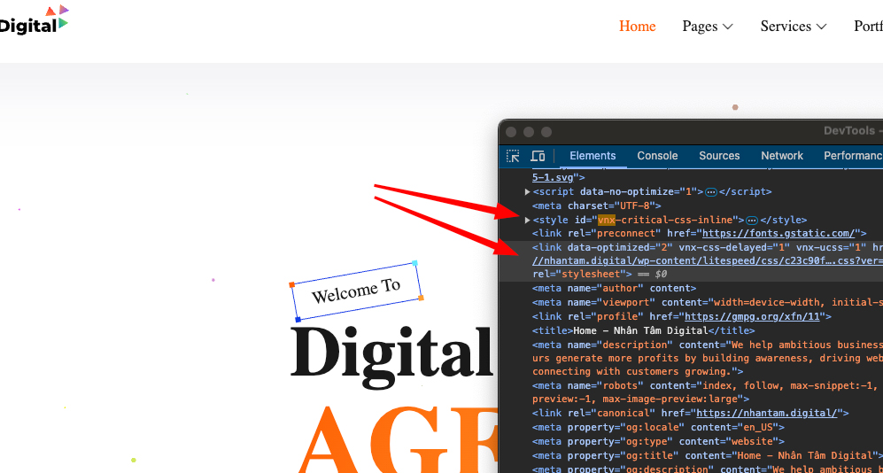 Quét Critical CSS và tải không đồng bộ CSS