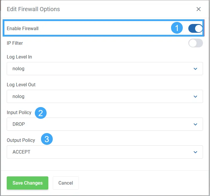 Bật tính năng Firewall cho Cloud VPS