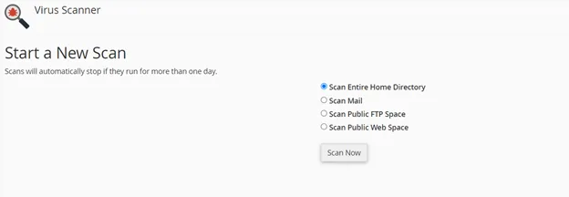 Chọn Scan now để quá trình quét virus bắt đầu