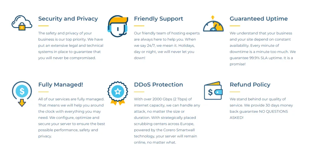 Thông tin chi tiết về dịch vụ lưu trữ DMCA Ignored Hosting đảm bảo an toàn 64 Tính năng nổi bật của KnownSRV