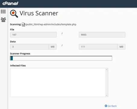 Quét virus với Virus Scanner trên cPanel