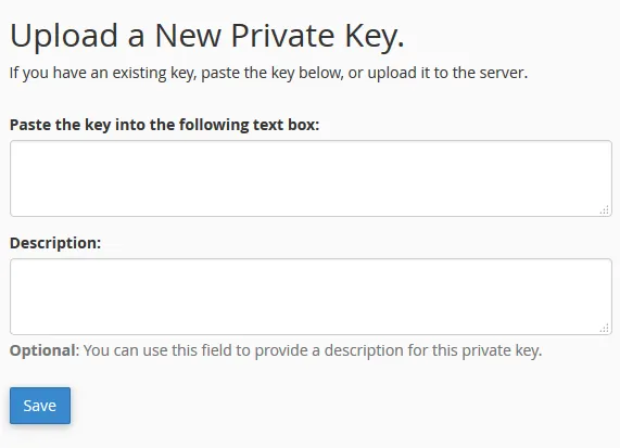 Tải Private Key cài SSL cho VPS có CPanel