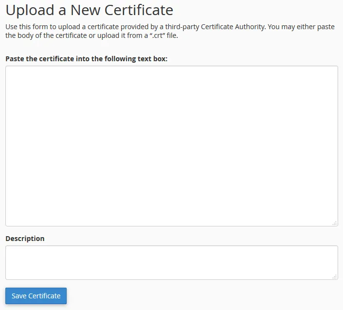 Tải chứng chỉ SSL