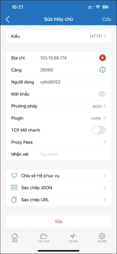 Bắt đầu quá trình kết nối