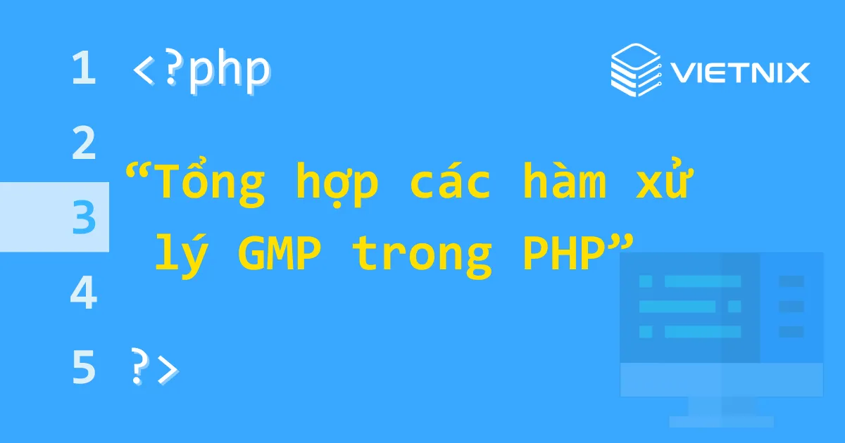 Tổng hợp các hàm xử lý GMP trong PHP 5 Tìm hiểu hàm xử lý GMP trong PHP