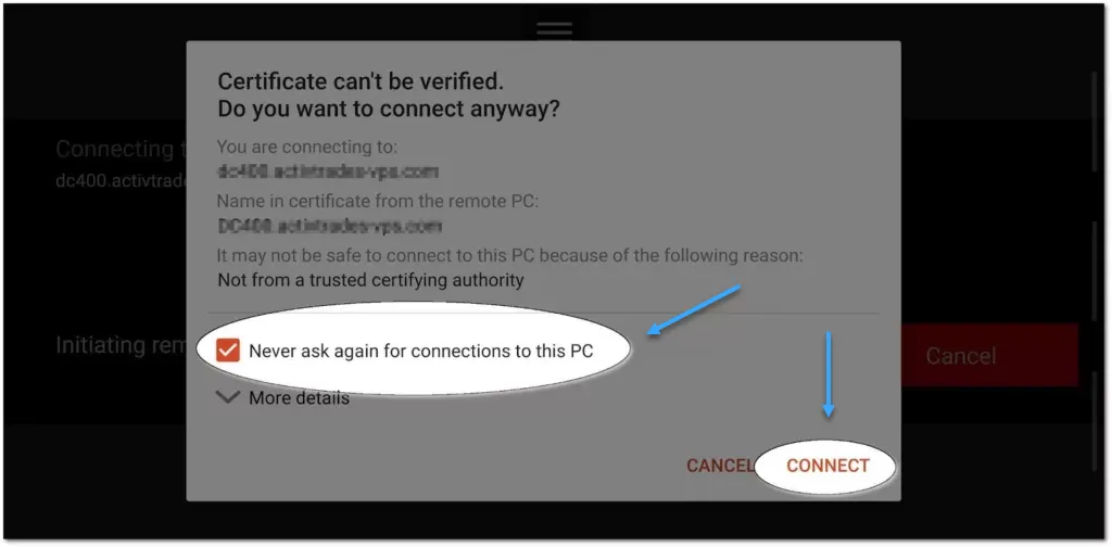 Hoàn thành cài đặt VPS trên Android