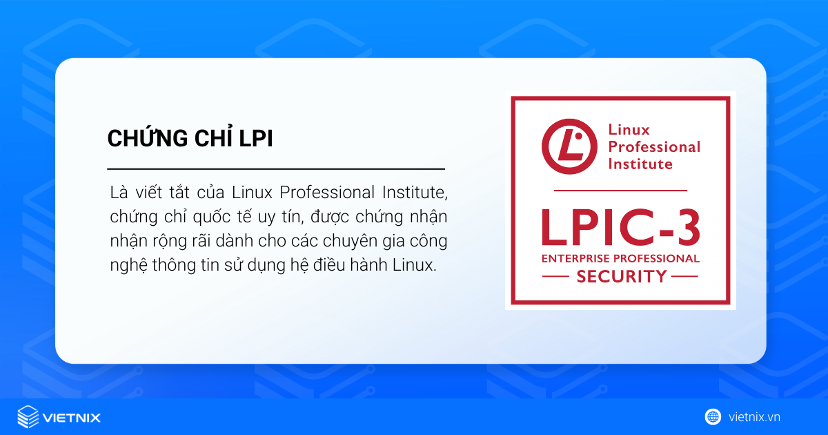 Chứng chỉ LPI là gì?
