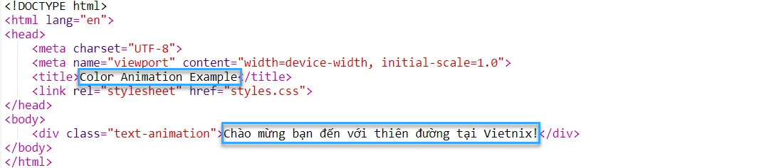 Code color animation
