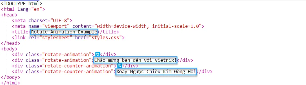 Code slide-in animation