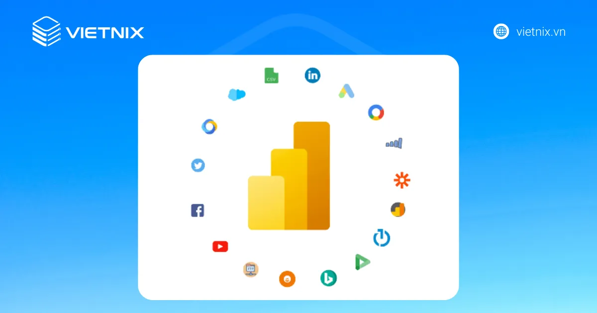 Power Bi có khả năng két nối đa dạng nguồn dữ liệu