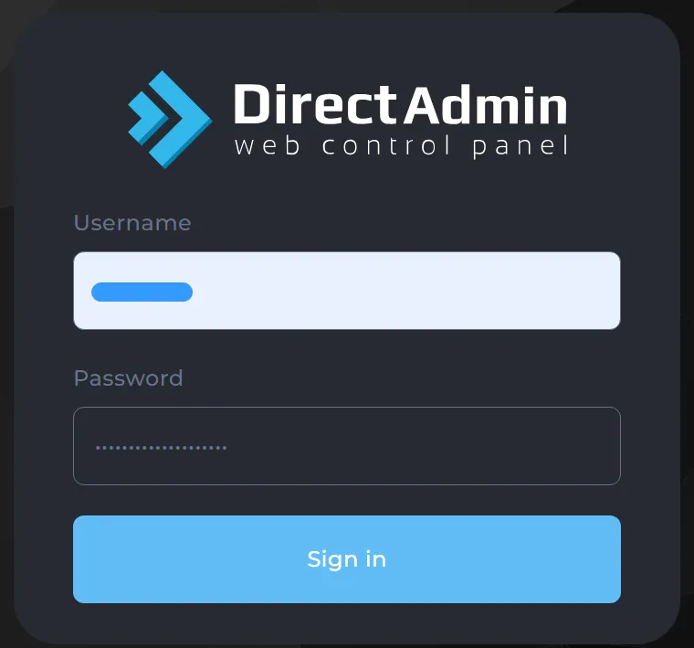 Đăng nhập để kiểm tra lịch sử Login vào DirectAdmin
