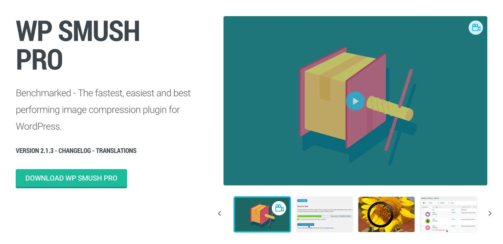 Plugin nén ảnh WP Smush