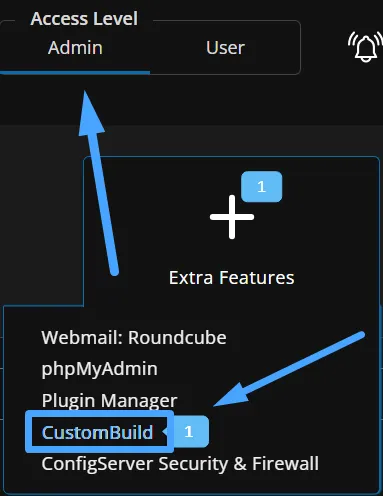 Truy cập CustomBuild