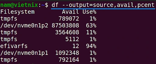 Cách xem tổng dung lượng ổ đĩa trên Linux