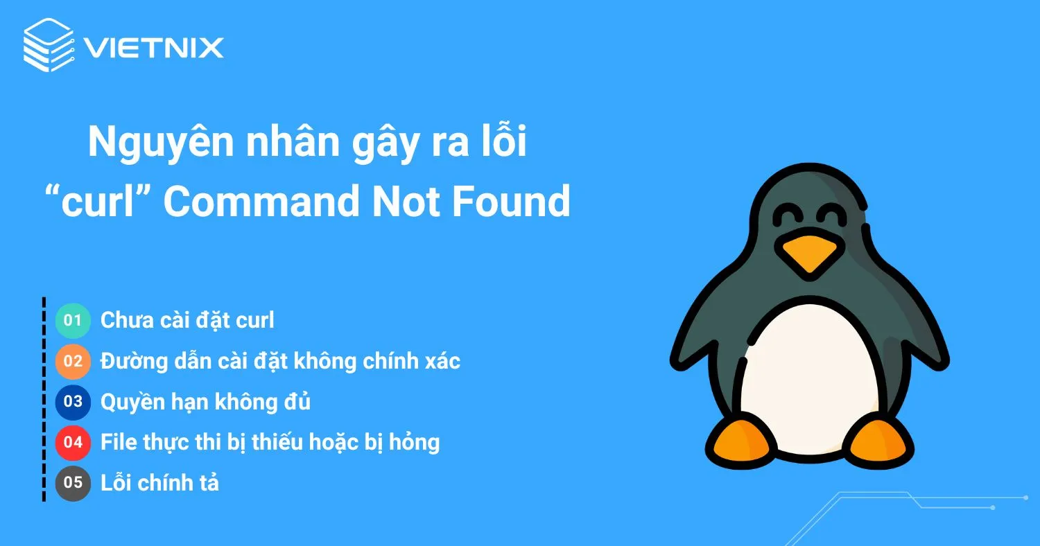Hướng dẫn sửa lỗi Bash: Curl: command not found trên hệ thống Linux chi tiết, dễ hiểu 15 5 nguyên nhân gây ra lỗi Curl command not found