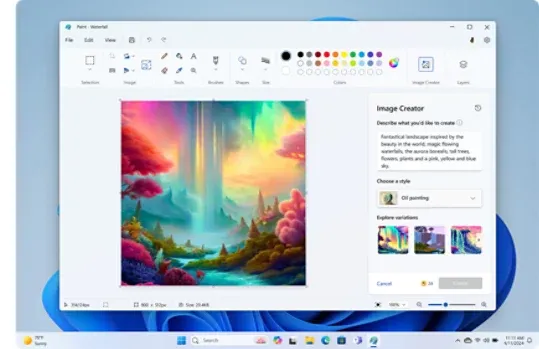 Paint thao tác đơn giản, thay đổi kích thước ảnh theo mong muốn, dung lượng giảm đáng kể so với ảnh ban đầu