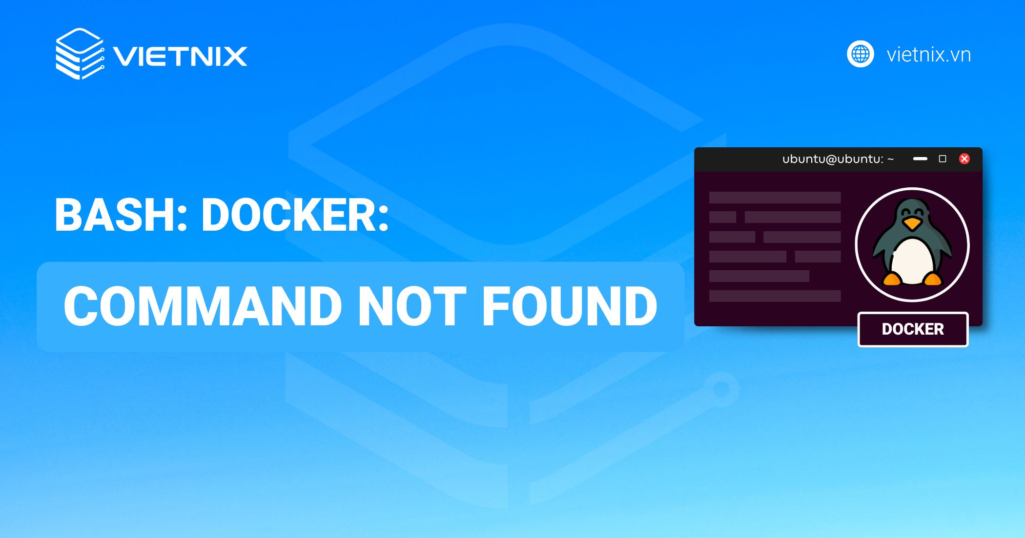 bash docker command not found