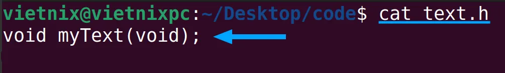 Các file main.c, text.c và text.h