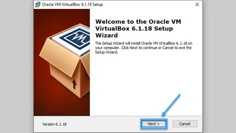 Click đúp chuột vào file rồi bấm Next để đến bước tiếp theo