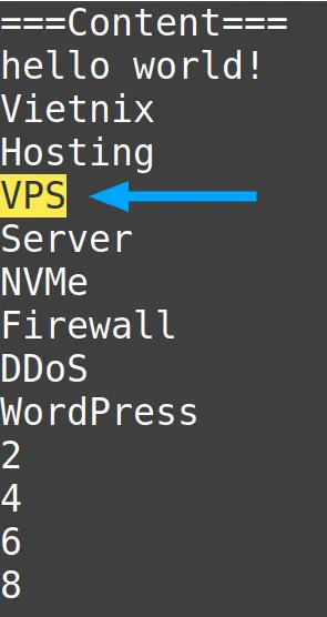 13 ví dụ sử dụng lệnh nano trong Linux hữu ích 49 Con trỏ sẽ di chuyển đến vị trí đầu tiên tìm thấy từ VPS