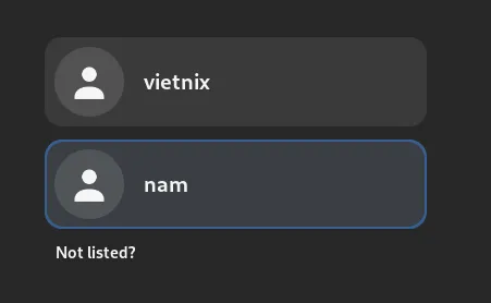 Hai người dùng của hệ thống