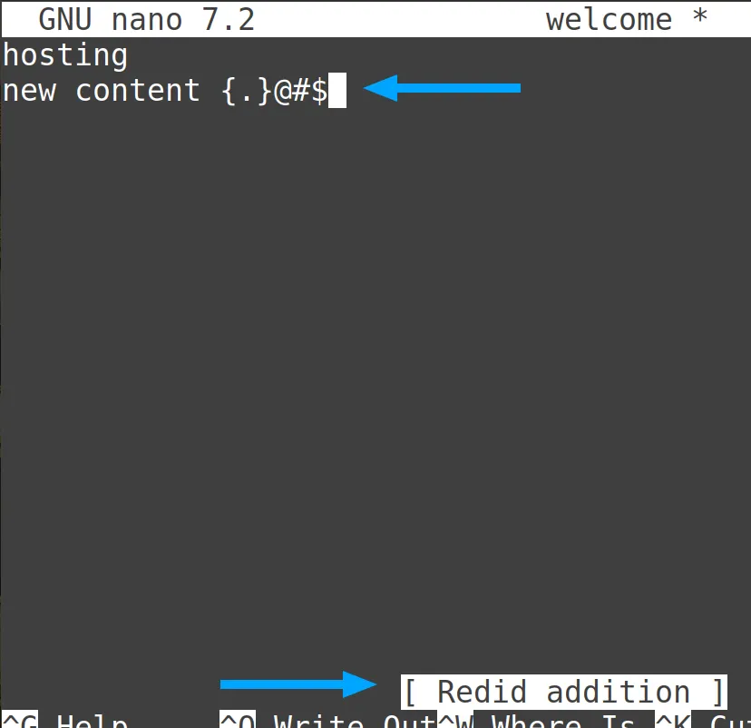 13 ví dụ sử dụng lệnh nano trong Linux hữu ích 65 Hiển thị kết quả sau khi redo