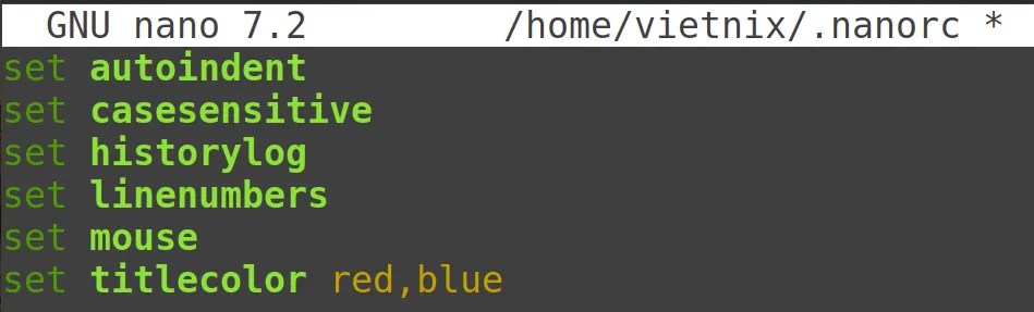 13 ví dụ sử dụng lệnh nano trong Linux hữu ích 66 Kết quả sau khi thực hiện lệnh