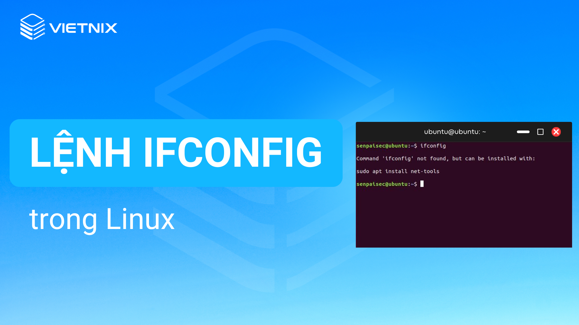 Lệnh ifconfig