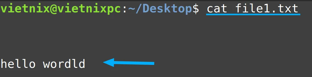 Nội dung file1.txt đã bị xóa