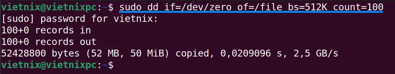 Tạo hệ thống virtual filesystem bằng lệnh dd trên Linux